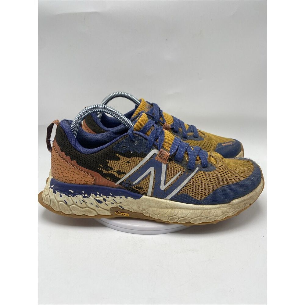 New Balance Fresh Foam X Hierro V7 Women Size 9 Yellow Blue Running Shoe 3712